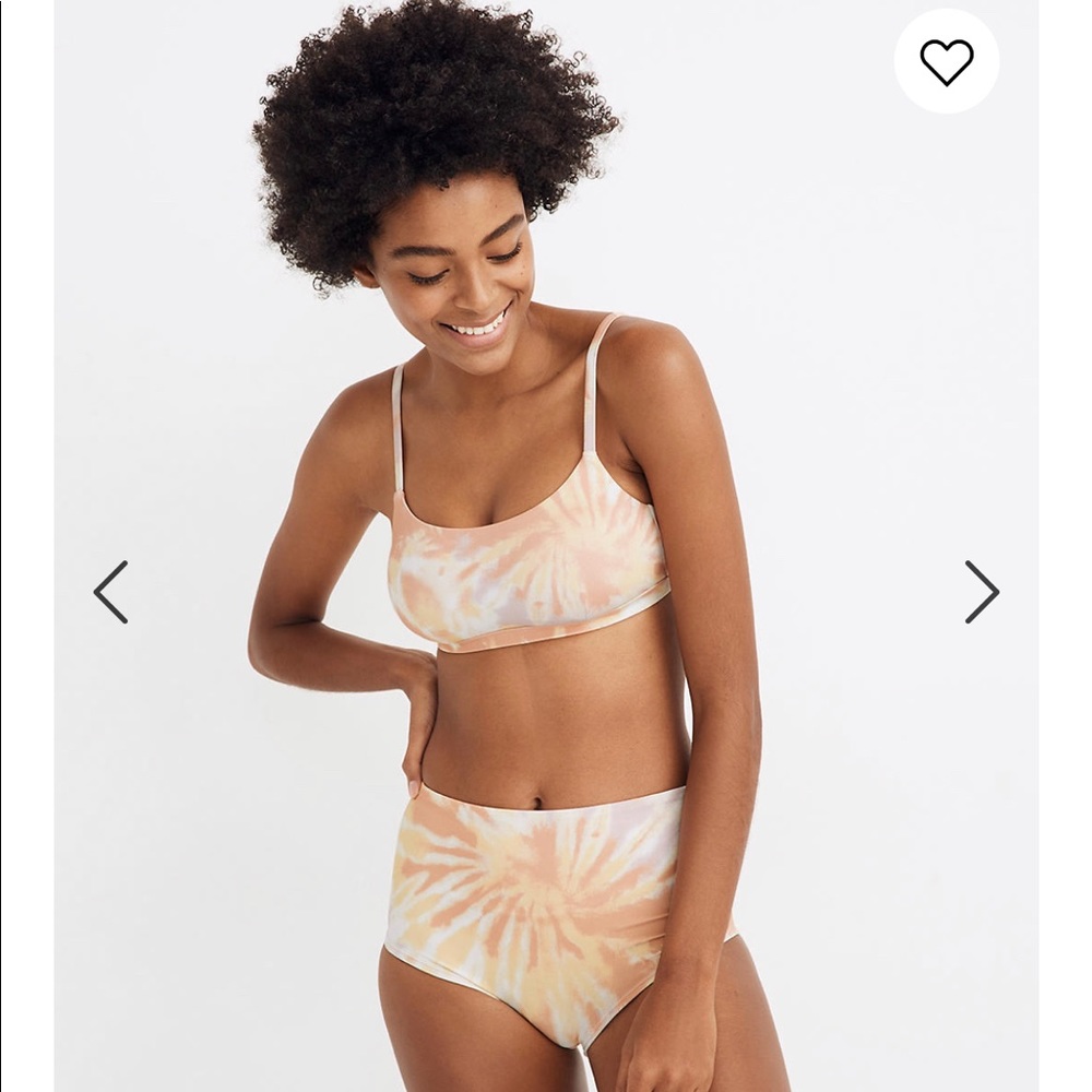 MADEWELL High Wasted Tie Dye bikini bottom